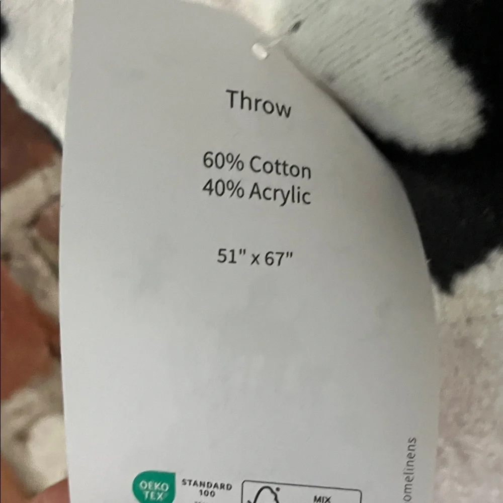 Halloween Bat throw- White and Black
